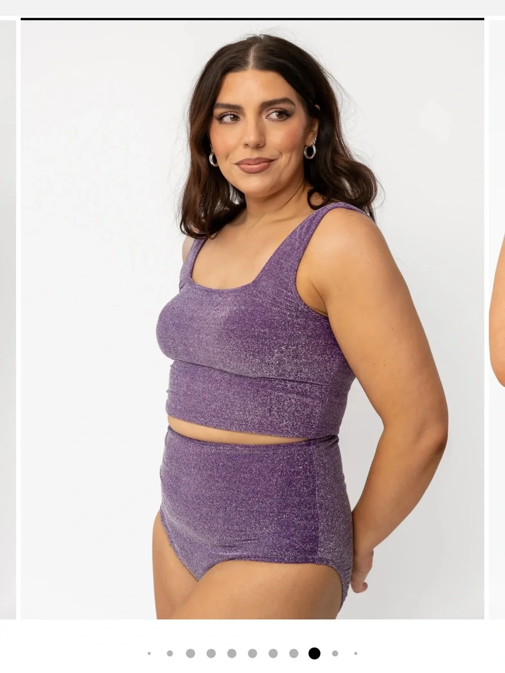 Coral Reef Swim (now Manava Swim) Purple Shimmer Two-Piece Swimsuit - Picture 2 of 6